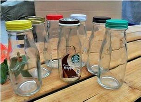 玻璃瓶定做奶茶瓶300毫升星巴克奶茶瓶出口玻璃瓶