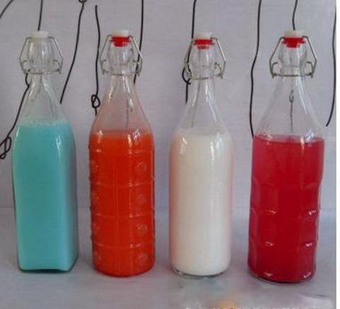 玻璃瓶开发定做500毫升乐扣瓶1000毫升乐扣瓶出口玻璃瓶