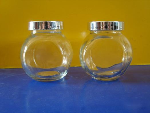 玻璃瓶开发定做扁鼓瓶250毫升蜂蜜瓶380毫升扁鼓蜂蜜瓶